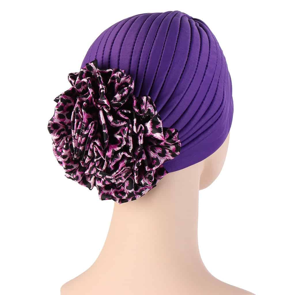 Edith Kvinder Turban Hår Tørklæde Lilla Kemo Mode