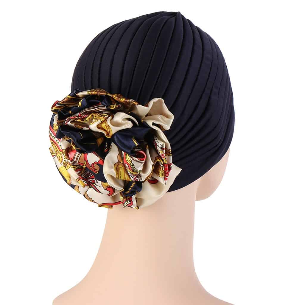 Rachel Turban Hår Tørklæde Til Kvinder Marineblå Mode Kemo