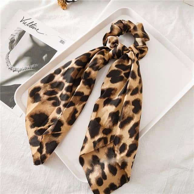 Let Leopard Tørklæde Scrunchie