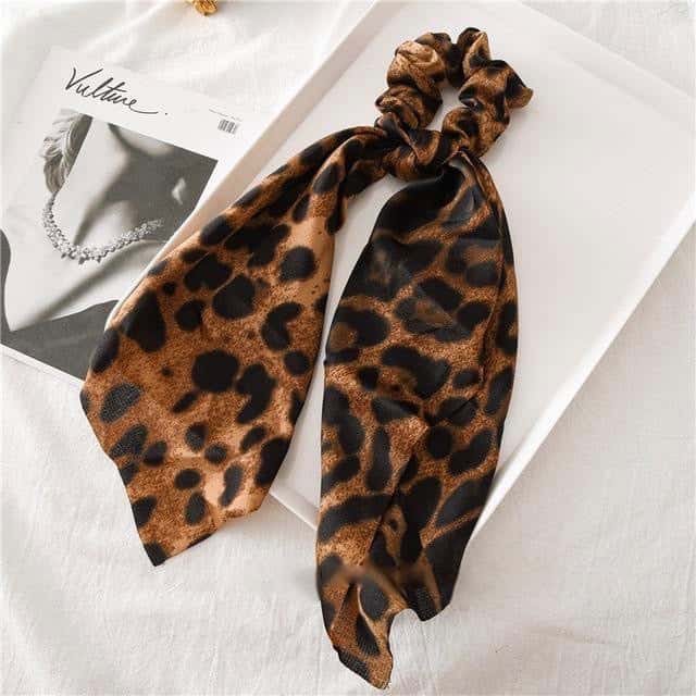 Leopard Tørklæde Scrunchie