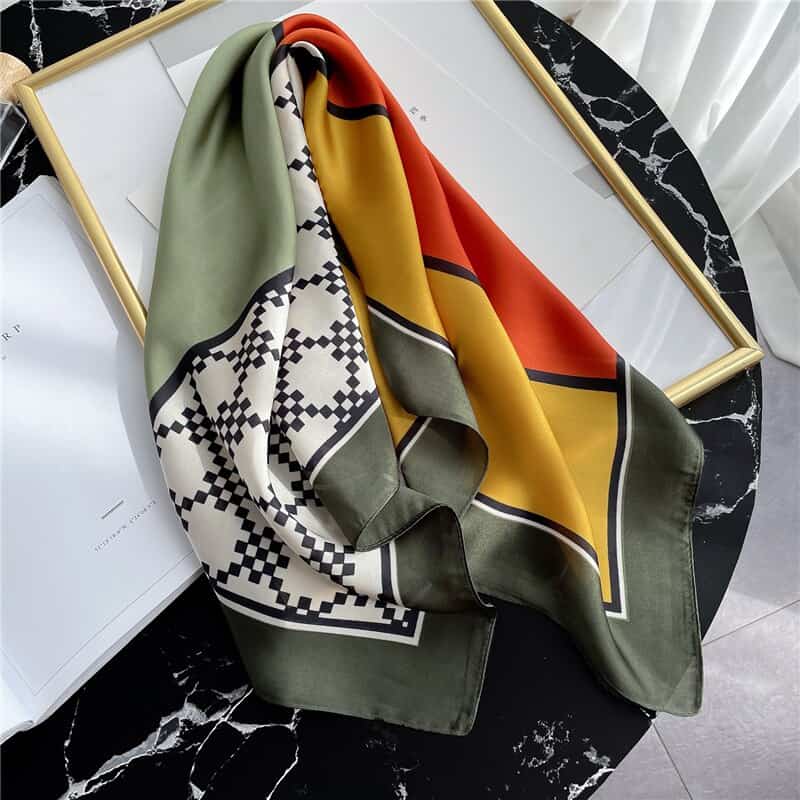 Tørklæde Til Hår 70 Khaki - Gazielle