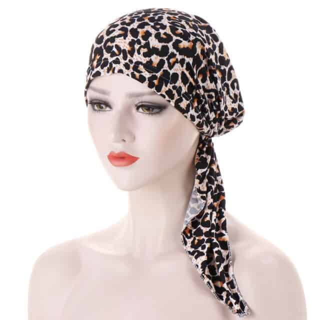 Laura Langt Leopard Kemo-Tørklæde