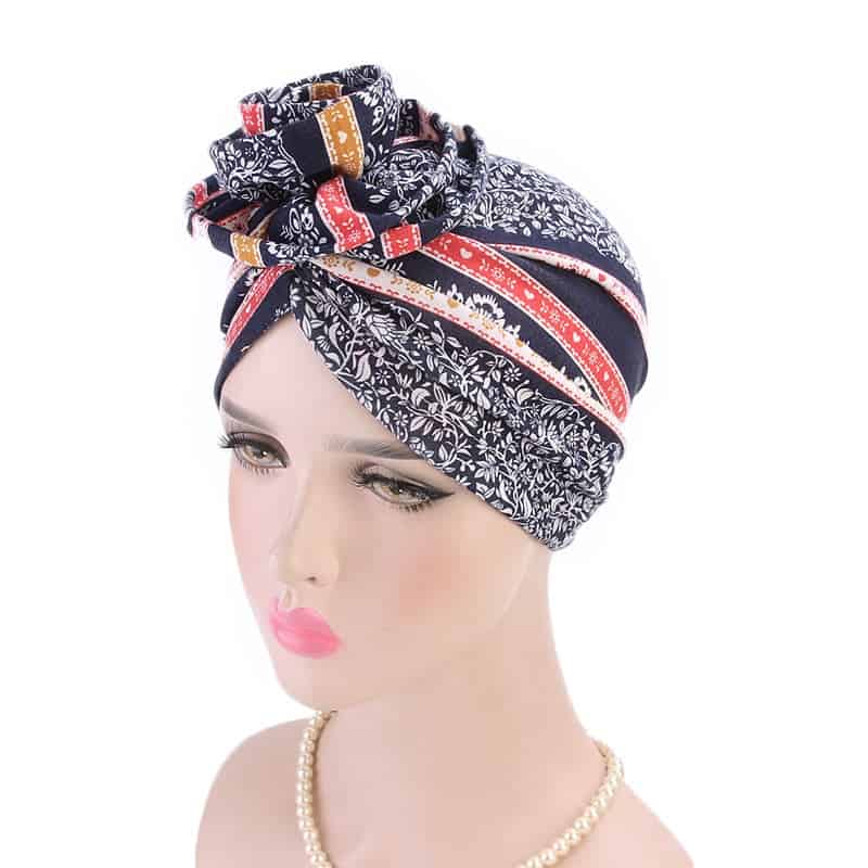Blå Kemo-Turban Tørklæde - Eulalie