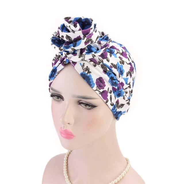 Hvid Kemo-Turban Tørklæde - Exubie