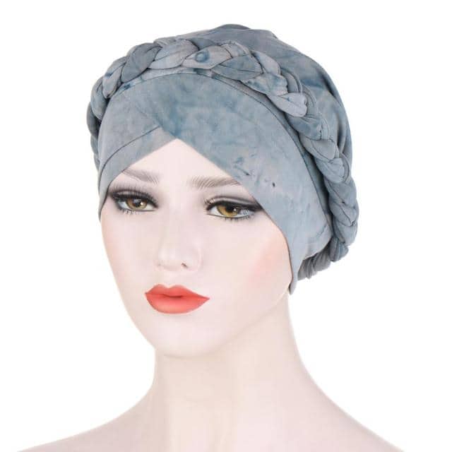Grå Kemo-Turban Tørklæde - Norianne