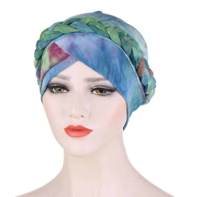 Grøn Kemo-Turban Tørklæde - Norianne